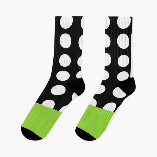 Item preview, Black Green Polka Dots designed and sold by Nisha Prabhu.