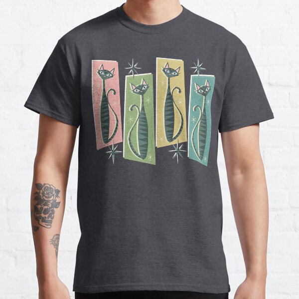 Retro Patchwork Tabbies ©studioxtine Classic T-Shirt