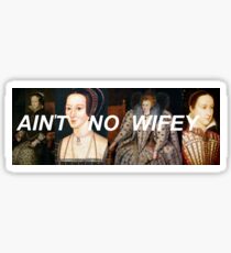 ain't no wifey ft queens of history - single design Sticker