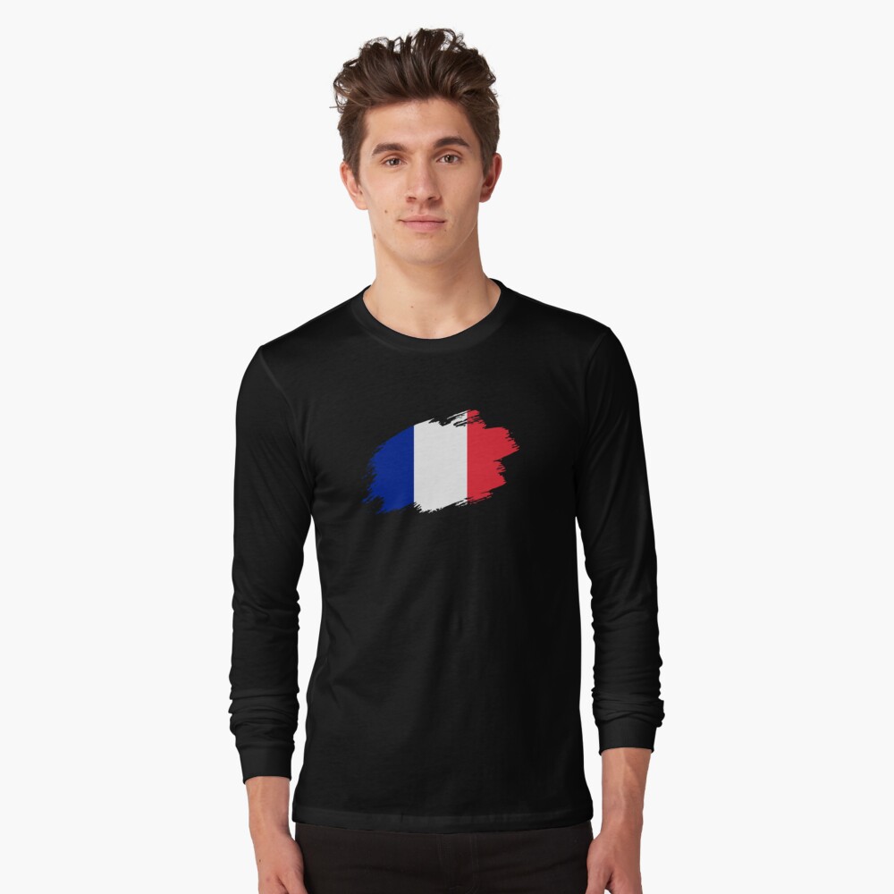 City of Eaubonne - France | FR Flag Top - Drapeau Français - Long Sleeve  T-Shirt