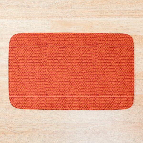 Item preview, Knitted wool orange pattern designed and sold by tetibright.