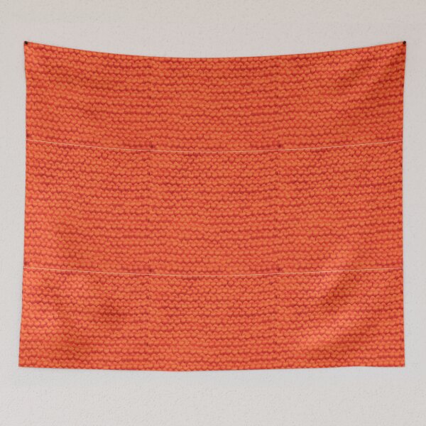 Item preview, Knitted wool orange pattern designed and sold by tetibright.