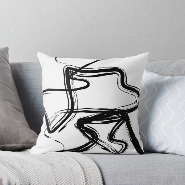 Item preview, White Abstract line art 10 designed and sold by MinimalStudio.