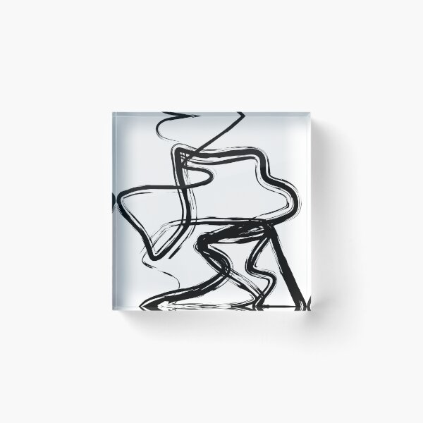 Item preview, White Abstract line art 10 designed and sold by MinimalStudio.
