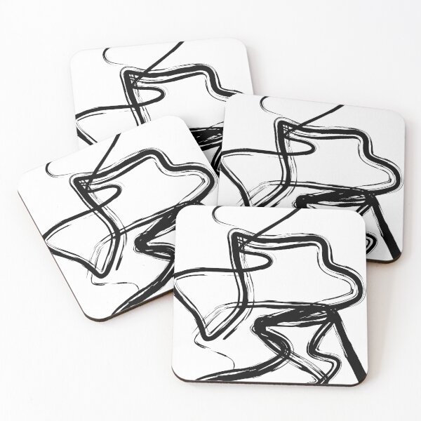 Item preview, White Abstract line art 10 designed and sold by MinimalStudio.