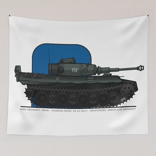 Item preview, German Tiger War Tank designed and sold by mapurito.