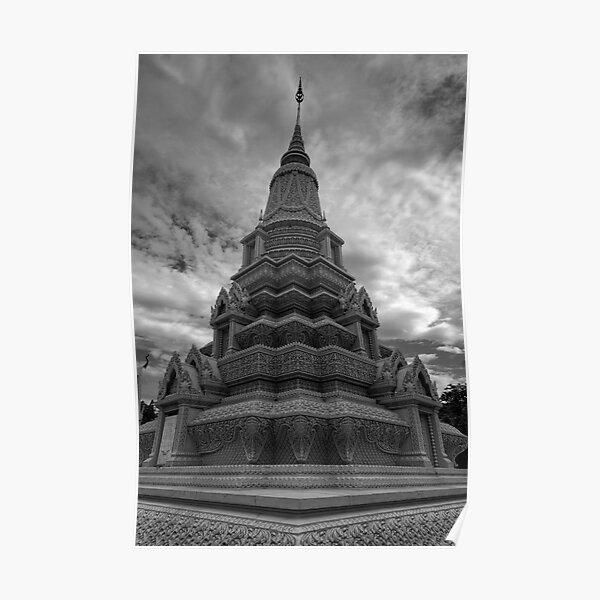 Stupa of HM King Suramarit and HM Queen Kossomak, Cambodia Poster