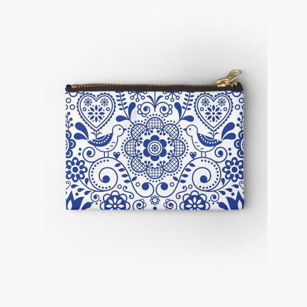 Artikelvorschau, Traditional Scandinavian Blue & White Bird Pattern entworfen und verkauft von alderblight.