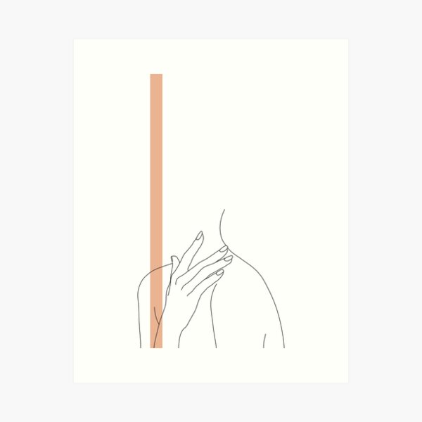 Item preview, Figure line drawing - Danna Stripe designed and sold by TheColourStudy.