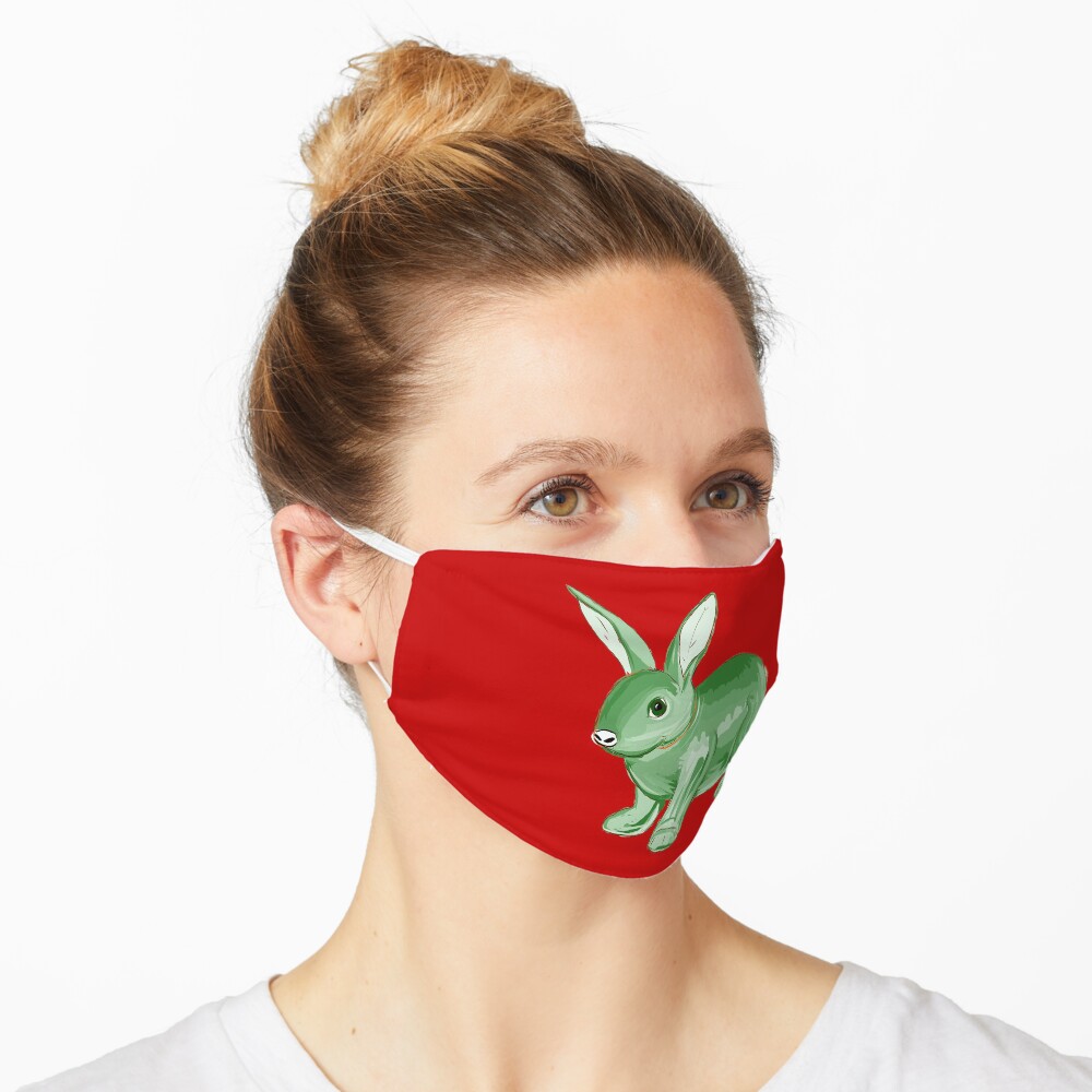 Green Bunny Mask