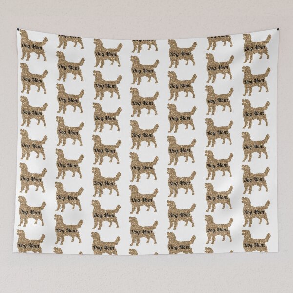 Item preview, Golden Glitter Dog Mom designed and sold by Dalaura.