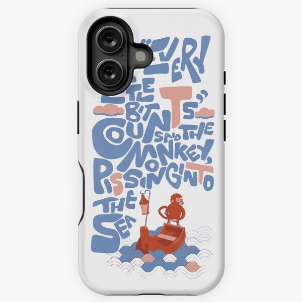 Monkey does his part iPhone Tough Case
