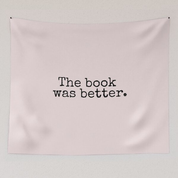 Item preview, The Book Was Better and Period Old Typography Machine Style  designed and sold by alenaz.