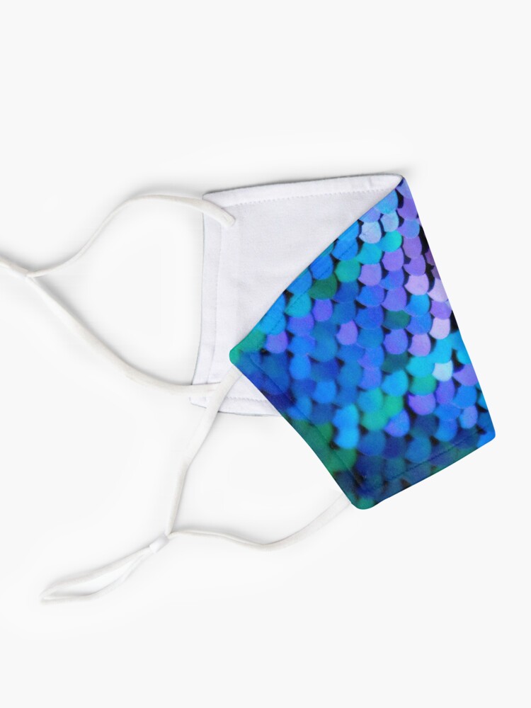 Alternate view of Memaid scales in sequin Mask