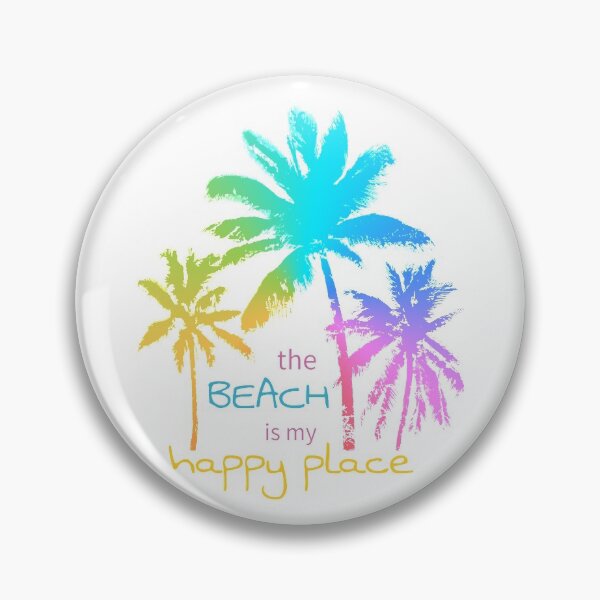Item preview, The Beach is My Happy Place Colorful Palm Trees designed and sold by beachchic.