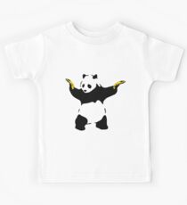 Schlechte Panda-Schablone Kinder T-Shirt