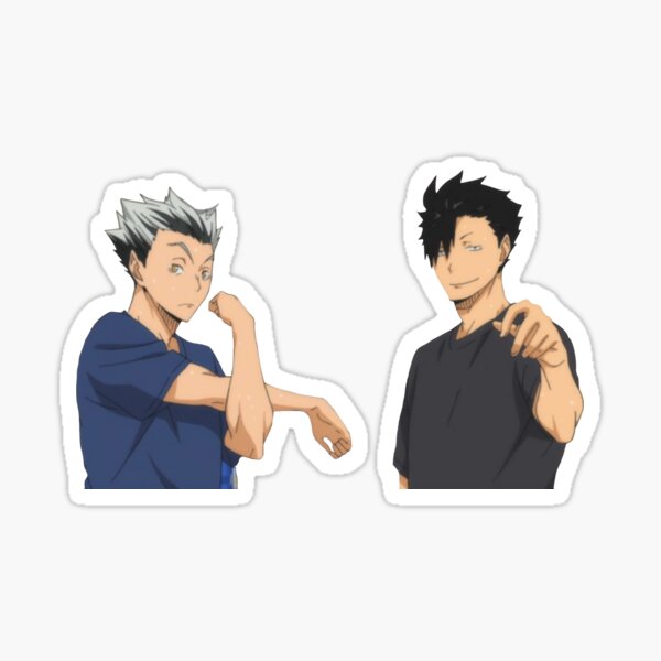 haikyuu kuroo and bokuto Sticker