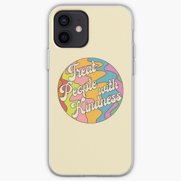Groovy Treat 'Em With Kindness Design Coque souple iPhone