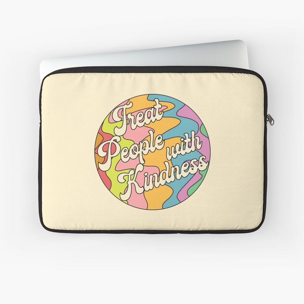 Groovy Treat 'Em With Kindness Design Laptop Sleeve