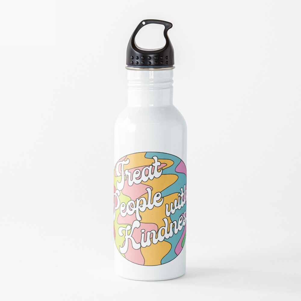Groovy Treat 'Em With Kindness Design Water Bottle