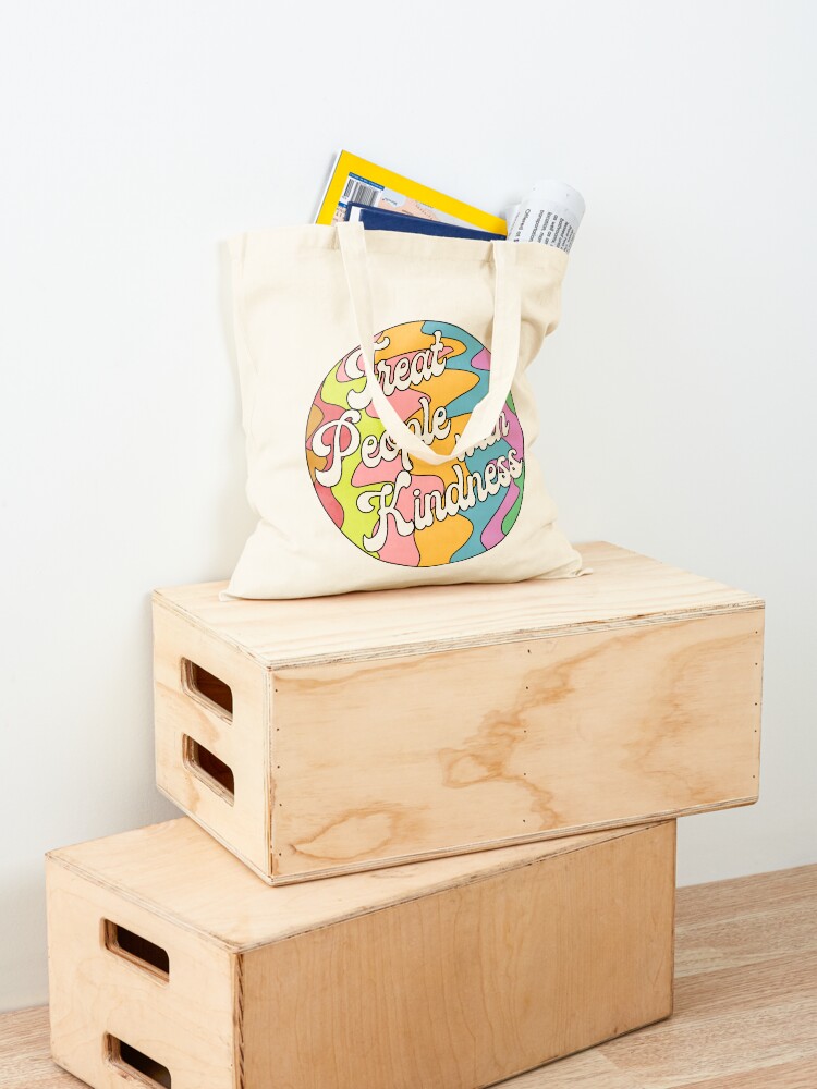 Alternate view of Groovy Treat 'Em With Kindness Design Tote Bag