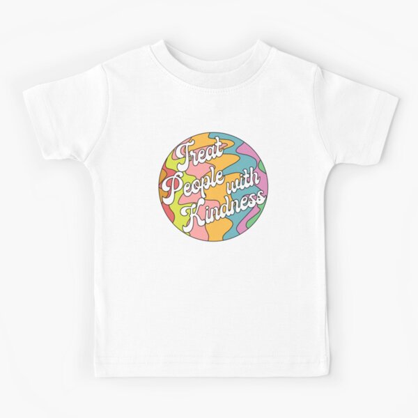 Groovy Treat 'Em With Kindness Design Camiseta para niños