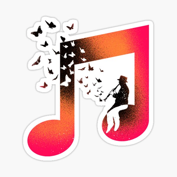 Music Clarinet Sticker