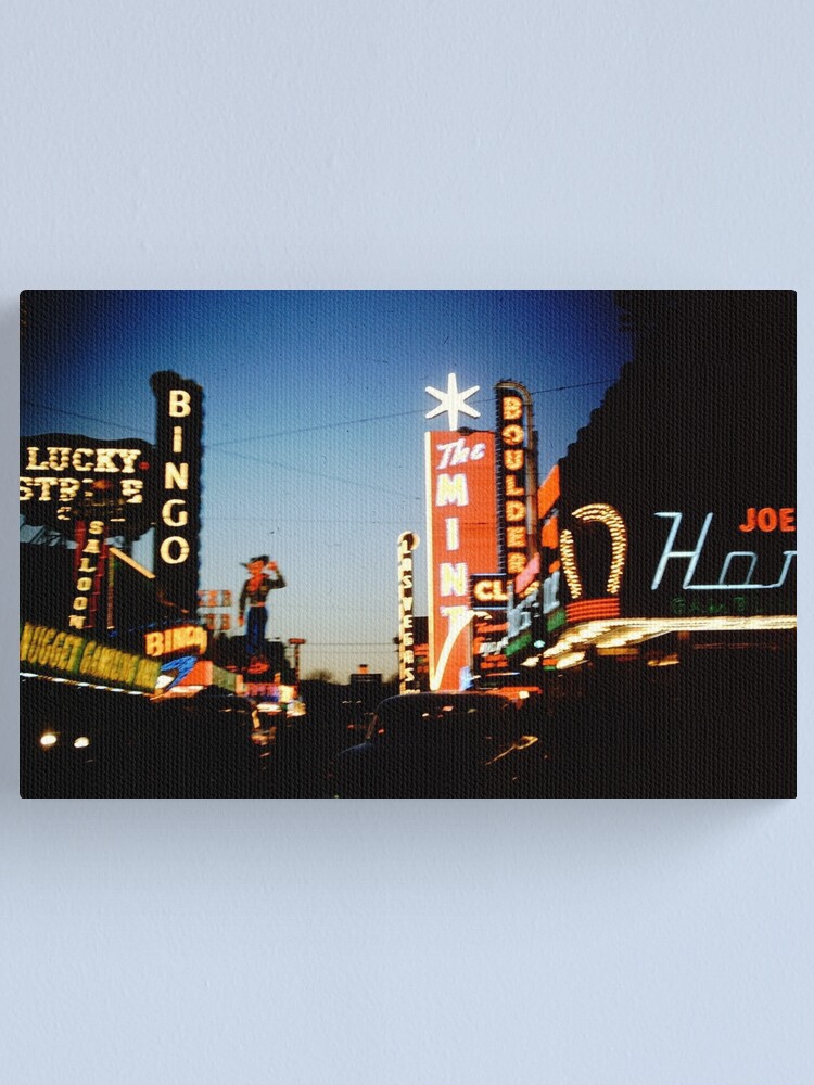 "Vintage Las Vegas Strip" Canvas Print by misarchives Redbubble