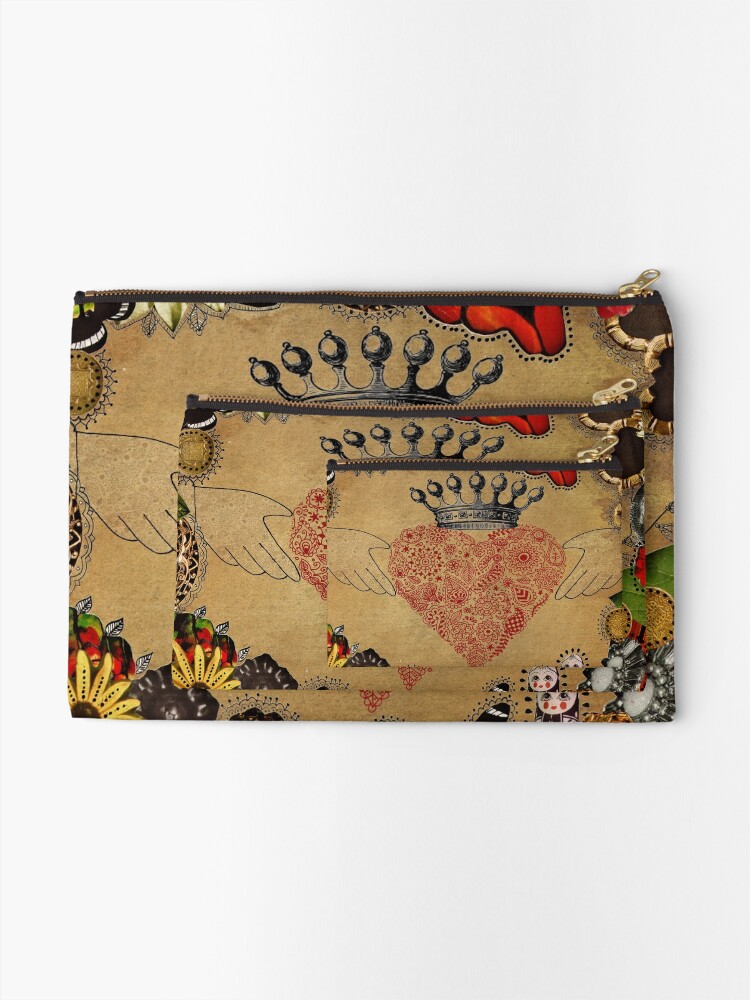 Alternate view of The Claddagh Zipper Pouch