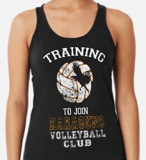 Training to join Karasuno Volleyball Club Racerback Tank Top