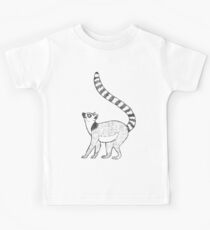 Ringtailed Lemur on Green Kids Tee