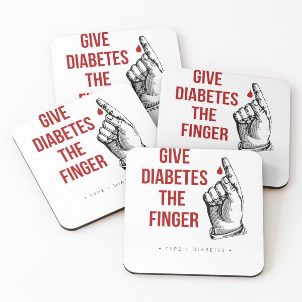 Item preview, Give Diabetes the finger!  designed and sold by LoftyJDesign.