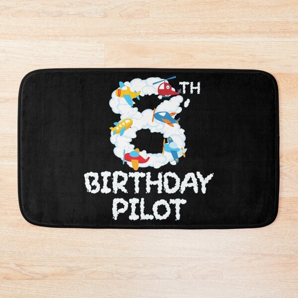 Item preview, 8th Birthday Pilot 8 Years Old Aviator Kid B-day Party graphic designed and sold by Grabitees.