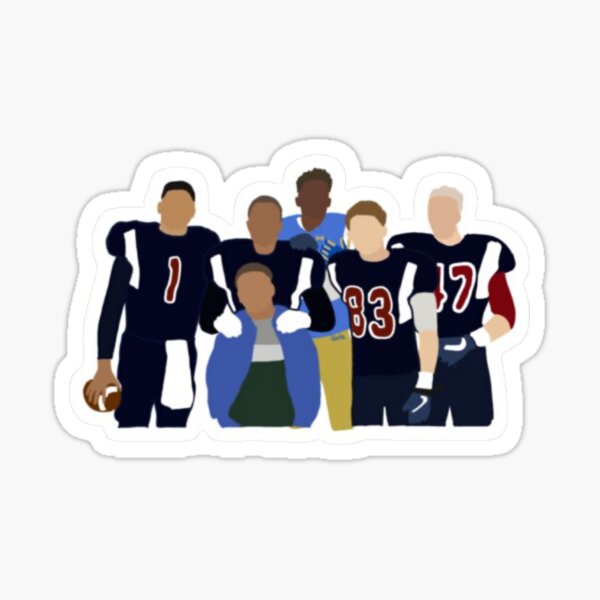"All American football team " Sticker by maddiesartworks Redbubble