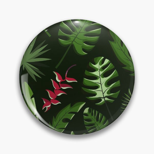 Item preview, Tropical palm leaves summer pattern designed and sold by HelgaScand.