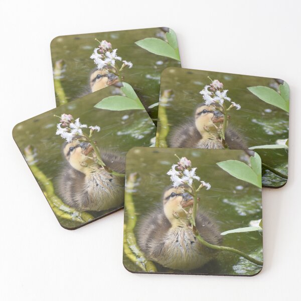 Item preview, Duckling Smelling the Flowers designed and sold by ReneeKennedy.