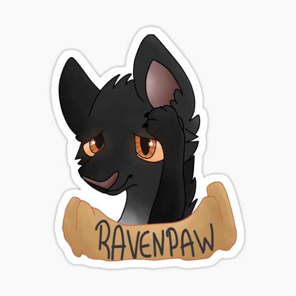 Ravenpaw - Warrior Cats SVG, PNG, JPG - Digital Sticker / Cake Topper /  Gift / Instant Download - 1 Digital Sticker