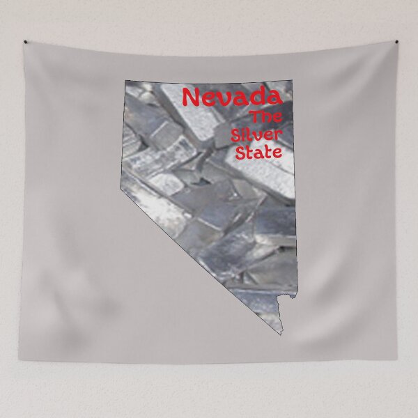 Item preview, Nevada Map with State Nickname:  The Silver State designed and sold by Havocgirl.