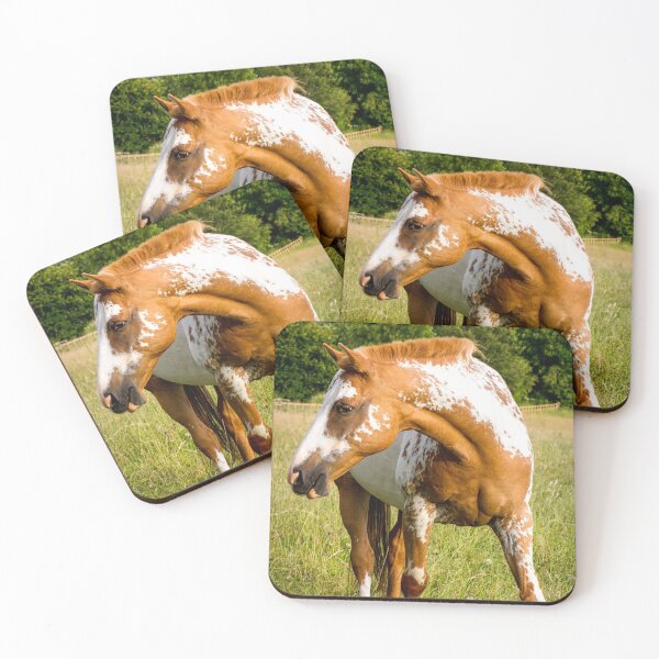 Item preview, Orange Appaloosa horse designed and sold by FOLK ART FUSION by heidiannemorris.