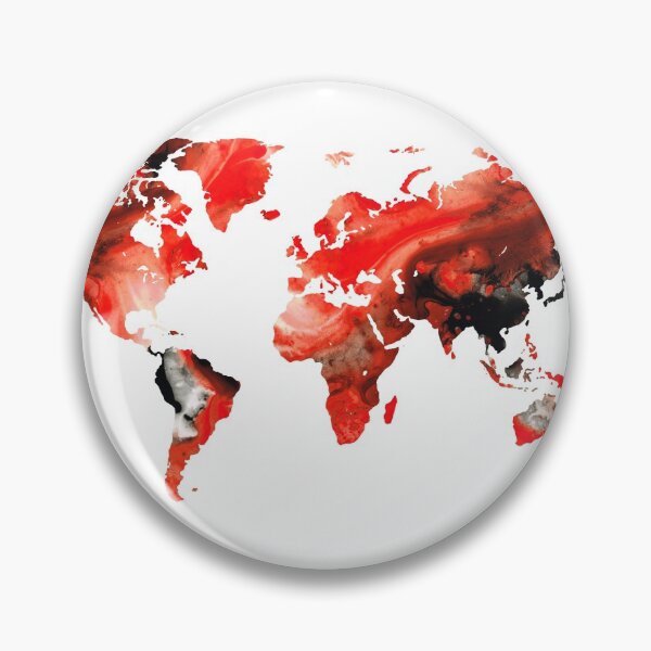 Item preview, Map of The World 10 -Colorful Abstract Art designed and sold by Sharon Cummings Art.