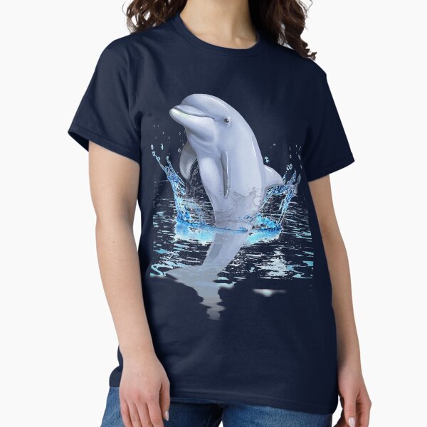 Item preview, Dolphin Jumping out of water design designed and sold by luvvvvvit.