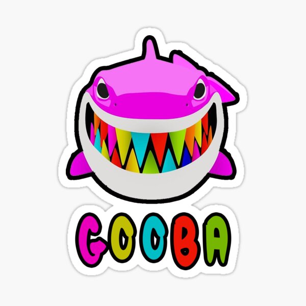 Download Gooba Shark Stickers | Redbubble