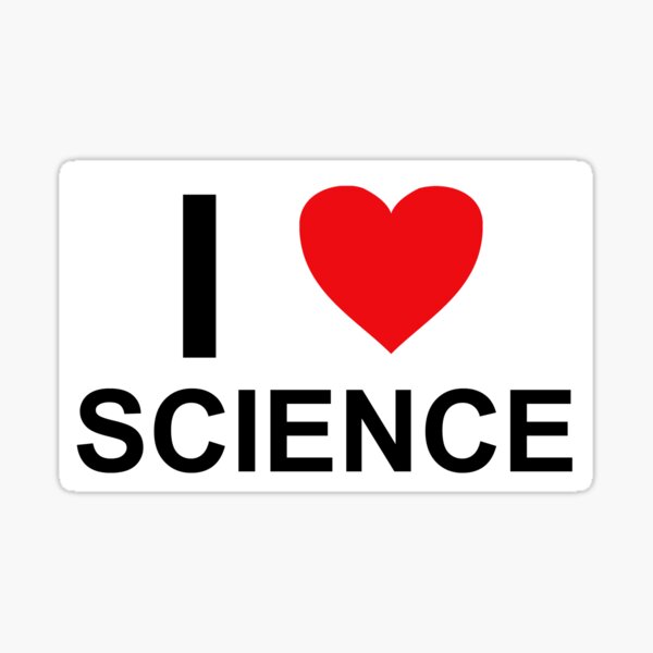 Aperçu de l'œuvre I Heart Science - J'aime la science créée et vendue par ResistNow.