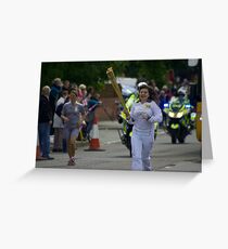 Olympic Torch, Thatcham Greeting Card
