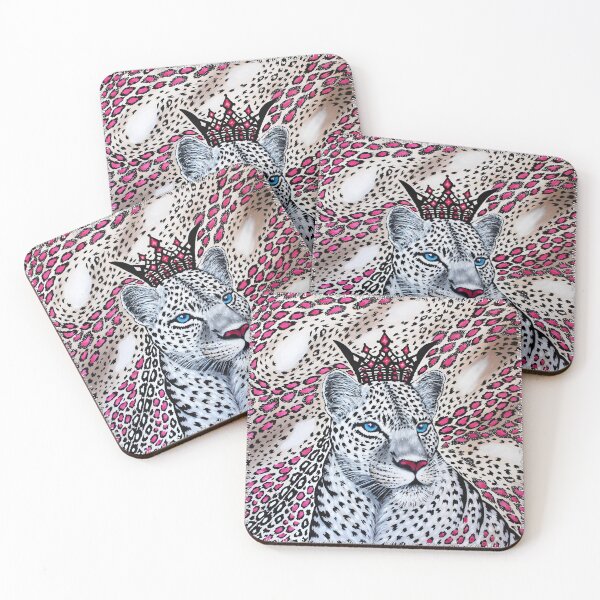 Item preview, White leopard designed and sold by Helen Bellart.