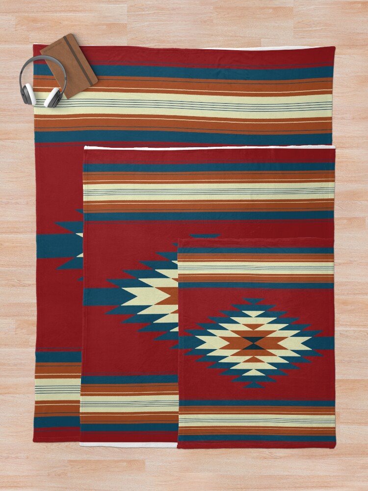"Southwestern Red" Throw Blanket for Sale by zekielde Redbubble
