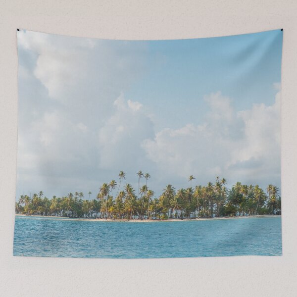 Item preview, island with palm trees - San Blas Islands, Panama designed and sold by ohaniki.