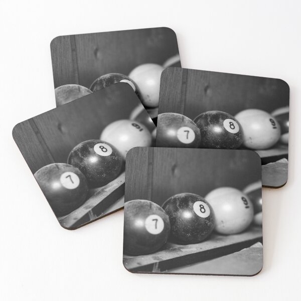 Item preview, Dusty Pool Balls - Black and White designed and sold by Kyle West.