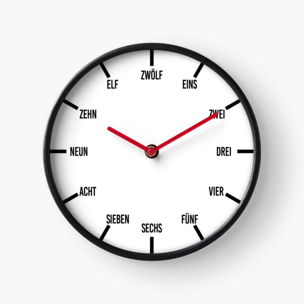 Item preview, Clock German numbers designed and sold by AbisZ.