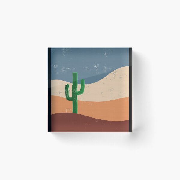Item preview, Desert Cactus Minimalist Artwork Gift designed and sold by Teeleo.